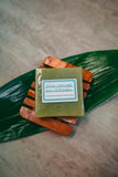 Bloc de savon anti-pelliculaire artisanal 100% naturel artisanal